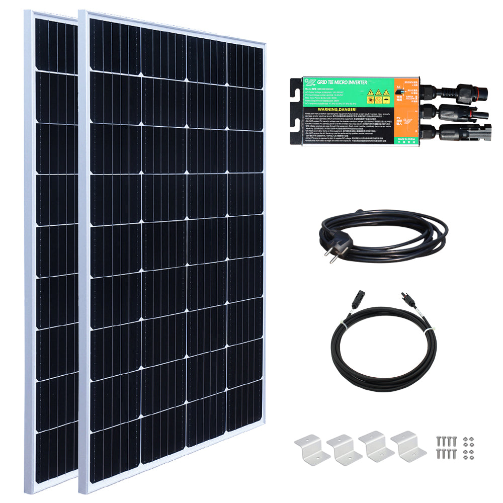 Xinpuguang 300W BalkonKraftwerk Solarpanel mit Micro-Inverter