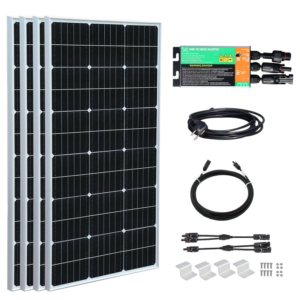 Xinpuguang 400W BalkonKraftwerk Solarpanel mit Micro-Inverter – Xinpuguang  Solar