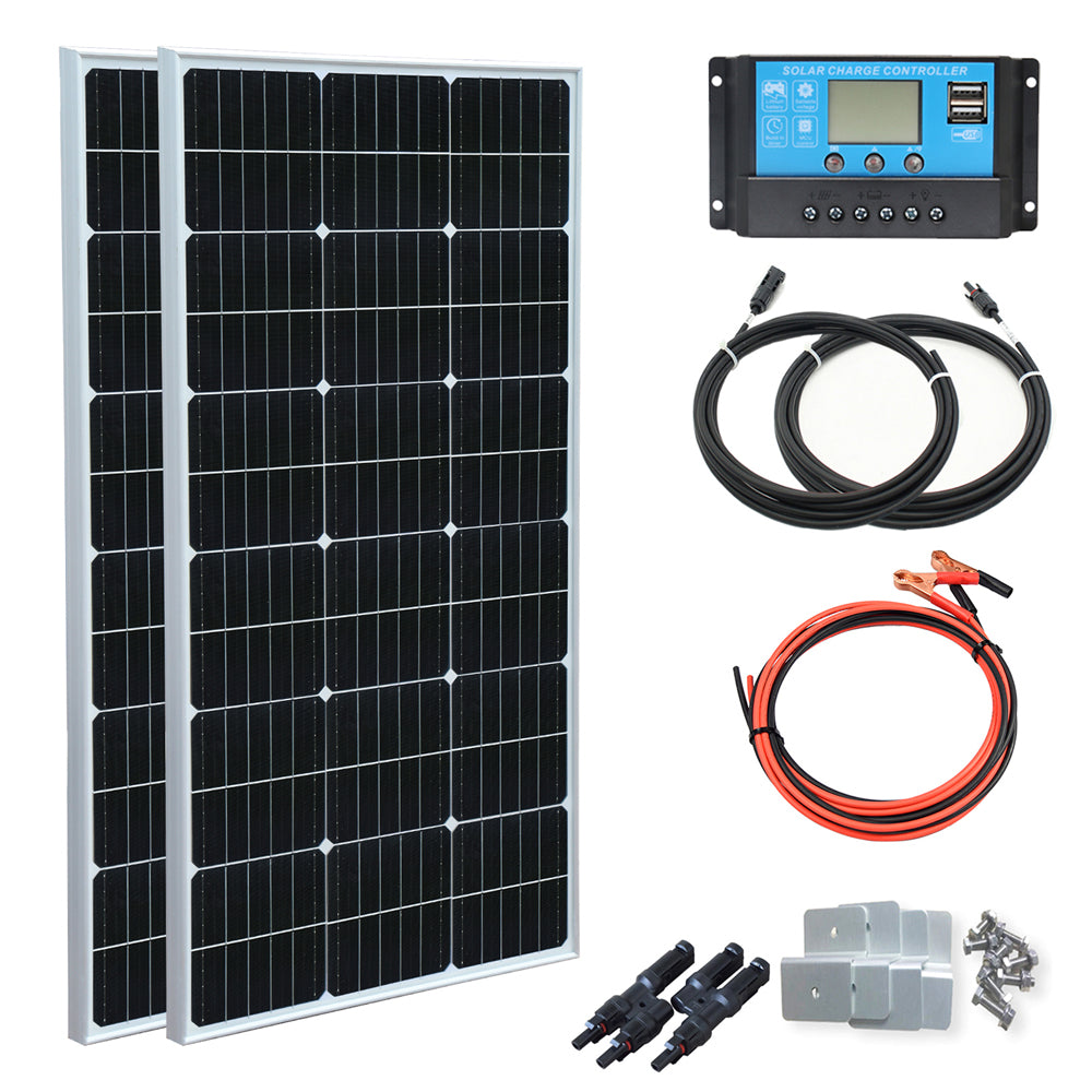 Solar Panel 100W 200W 140W 280W Rigid Glass Solar Panel 12V24V Battery  Charge Panneau Solaire 1000W Kit Solar Generator For Home