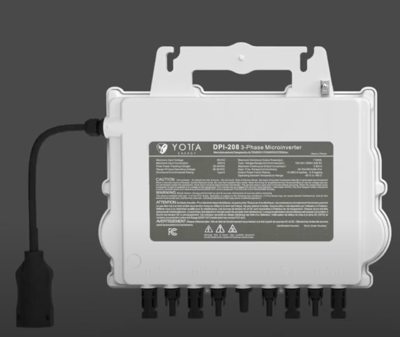 Yotta Energy unveils new 3-phase microinverters