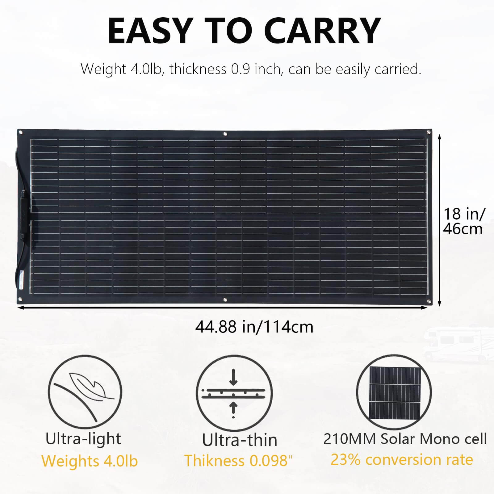 Xinpuguang 200W 12V Flexible Solar Panel Kit