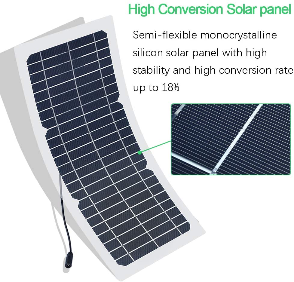 10W 12V Flexible Solar Panel kit