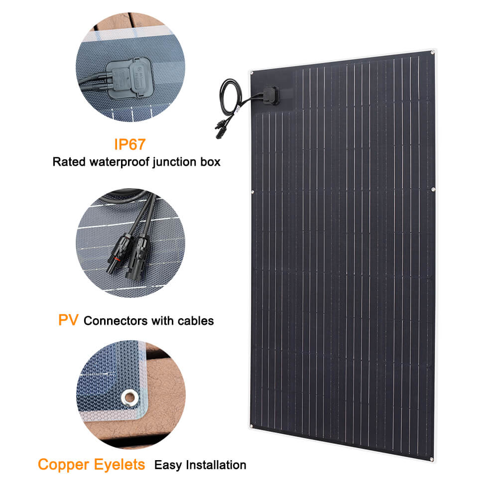 Xinpuguang 150W Semi-Flexible Solar Panel Kits