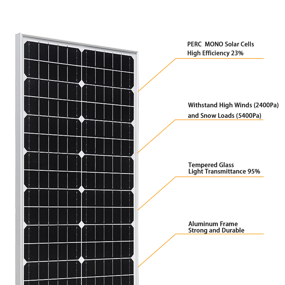 Xinpuguang 50W 12V rigid Solar Panel