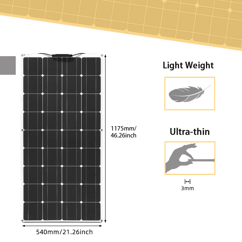 Xinpuguang ETFE 500W 12V  Flexible Solar Panel kit